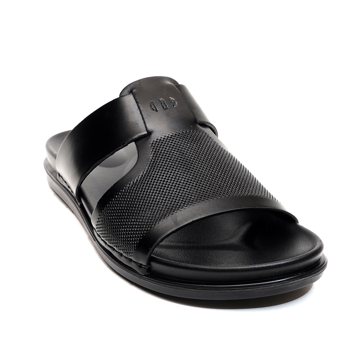 LEATHER SLIPPER - AR-021 BLACK