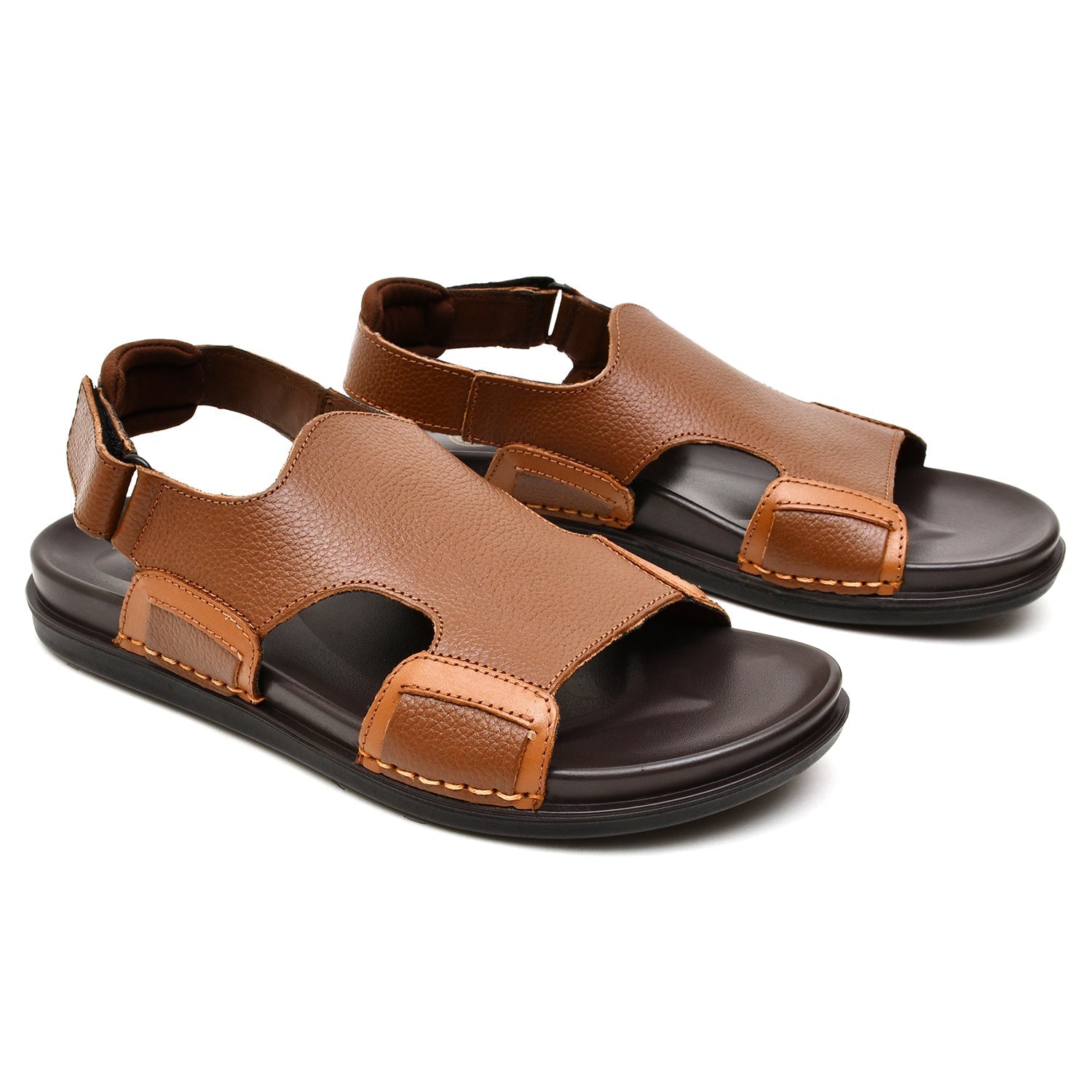 LEATHER SANDAL - AR-105 TAN