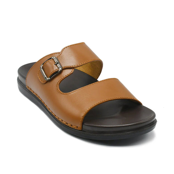 LEATHER SLIPPER - AR-006 TAN