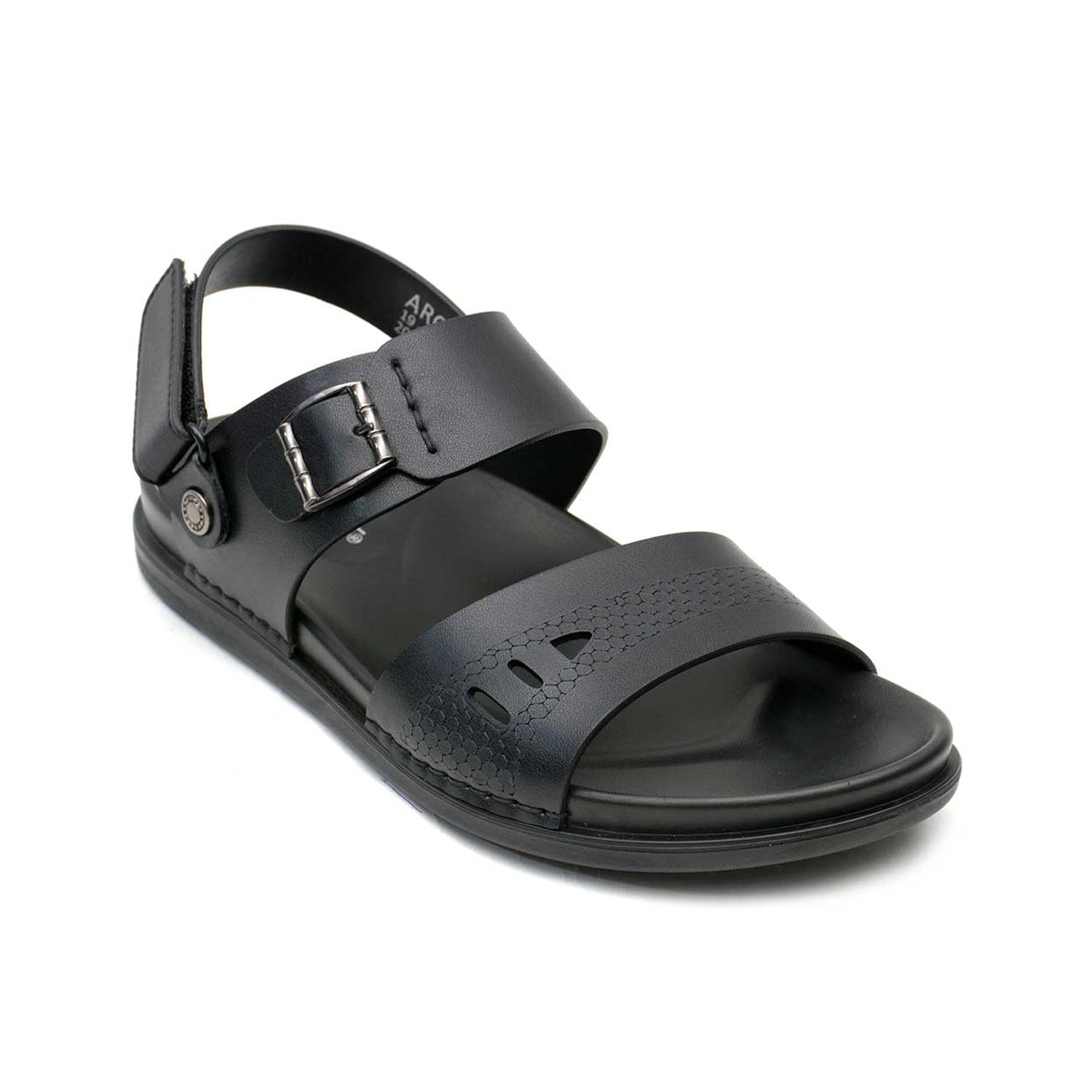 LEATHER SANDAL - AR-103 BLACK