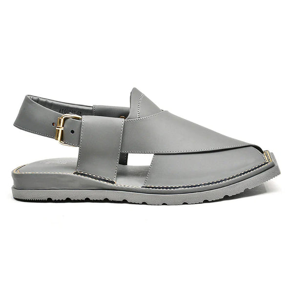 LEATHER PESHAWARI CHAPPAL - ATG-0007 GREY