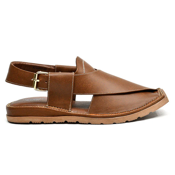 LEATHER PESHAWARI CHAPPAL - ATG-0007 MUSTARD