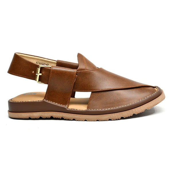 LEATHER PESHAWARI CHAPPAL - ATG0002 - MUSTARD