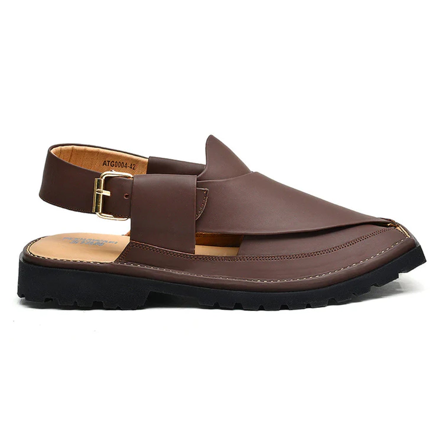 LEATHER PESHAWARI CHAPPAL - ATG0004 - COFFEE