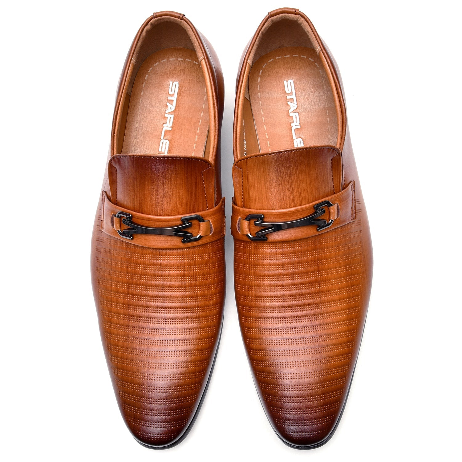 LEATHER SHOES - B138-6 BROWN