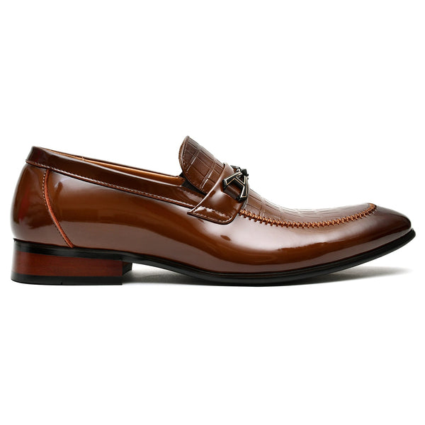 LEATHER SHOES - B831-2 KHAKI