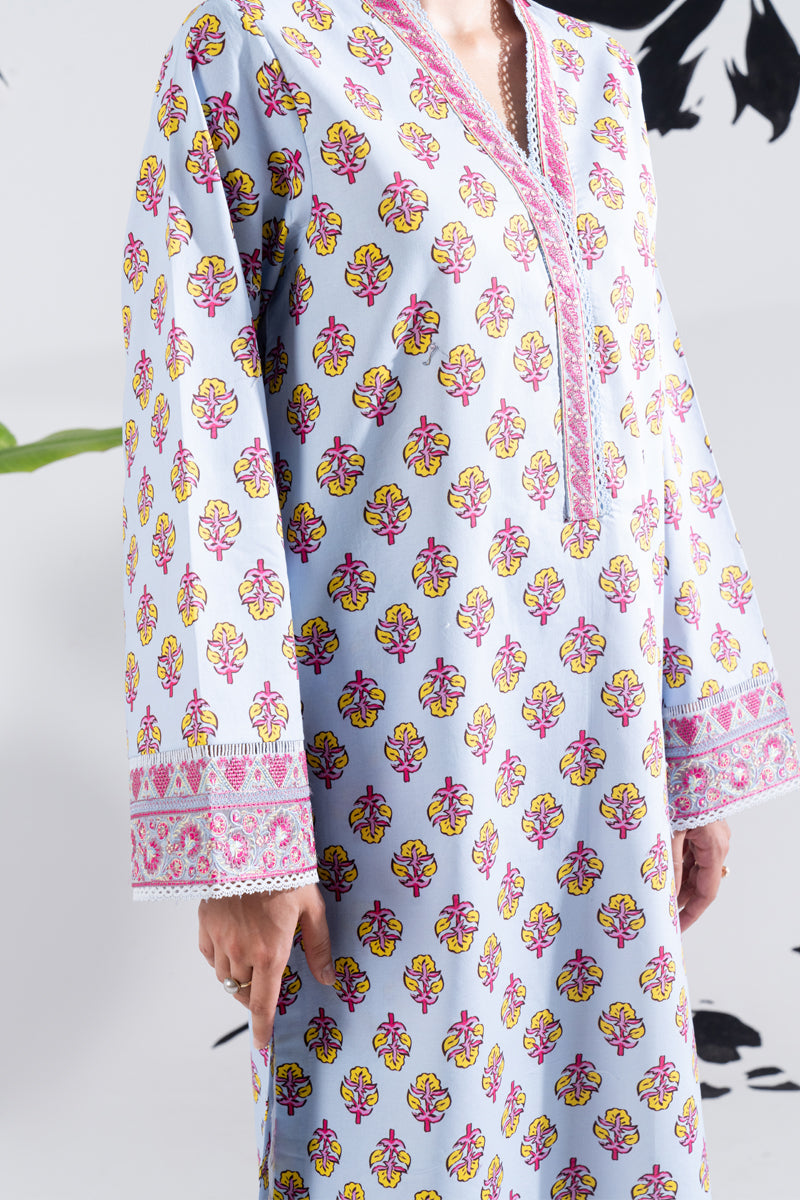 2 PIECE - PRINTED LAWN SUIT - GLV2-07