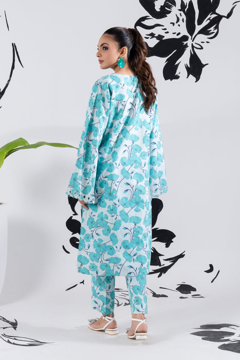 2 PIECE - PRINTED LAWN SUIT - GLV2-09