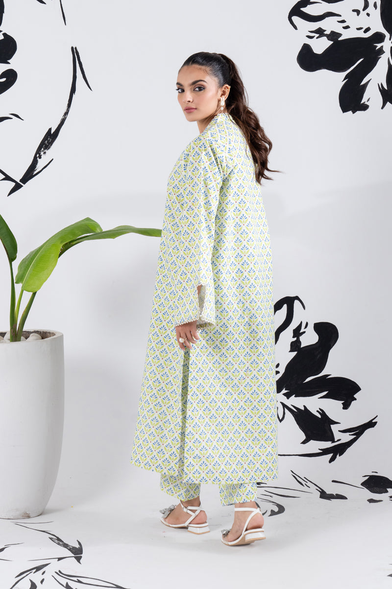 2 PIECE - PRINTED LAWN SUIT - GLV2-10