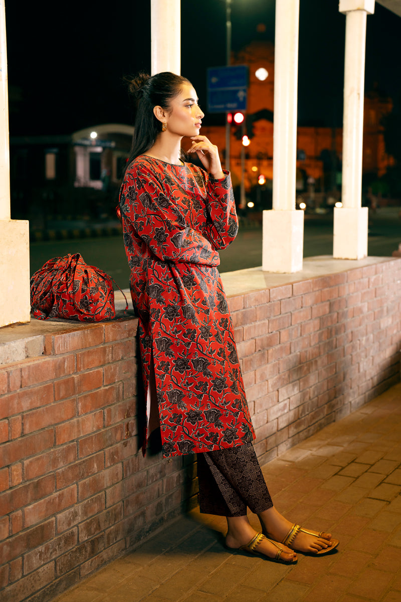 2 PIECE - PRINTED KHADDAR SUIT - PP-10