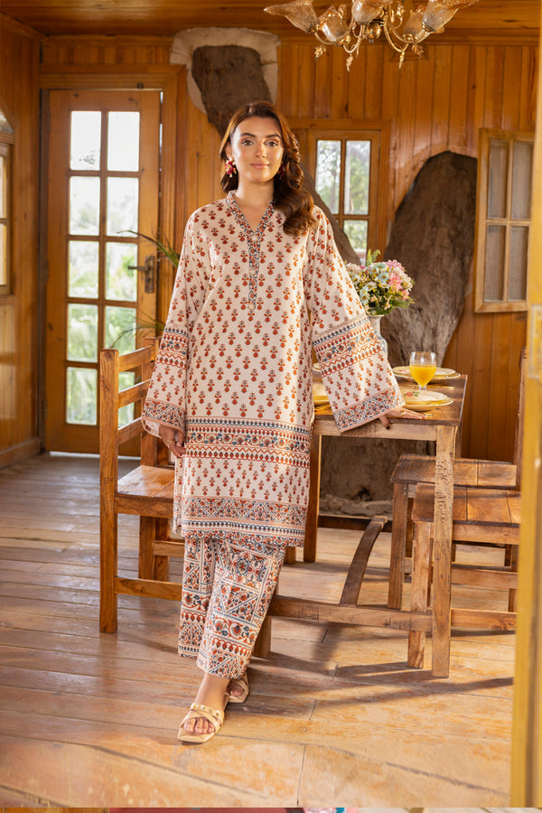 2 PIECE - PRINTED KHADDAR SUIT - MSV1-02