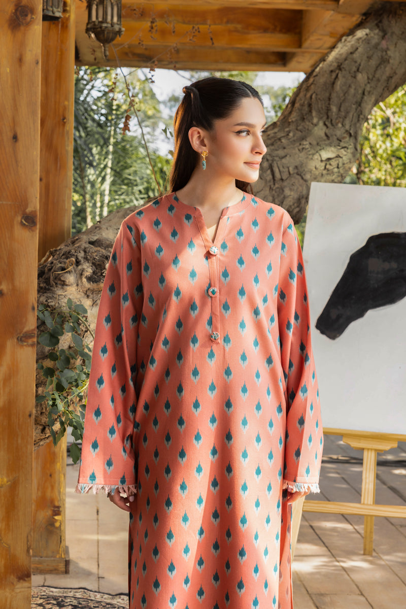 2 PIECE - PRINTED KHADDAR SUIT - MSV1-06