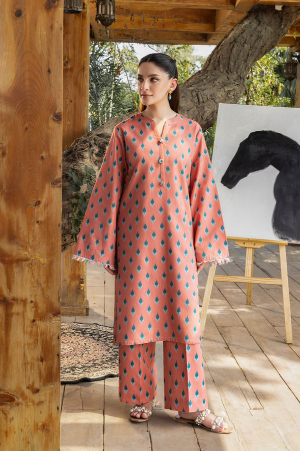 2 PIECE - PRINTED KHADDAR SUIT - MSV1-06