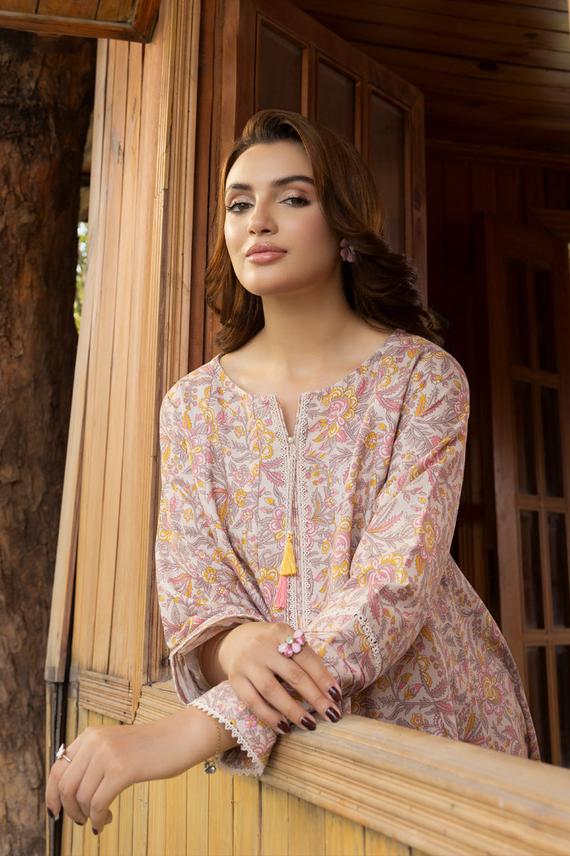 2 PIECE - PRINTED KHADDAR SUIT - MSV1-08