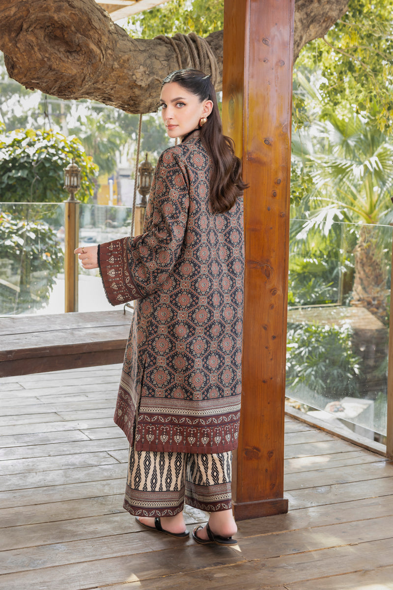 2 PIECE - PRINTED KHADDAR SUIT - MSV1-09