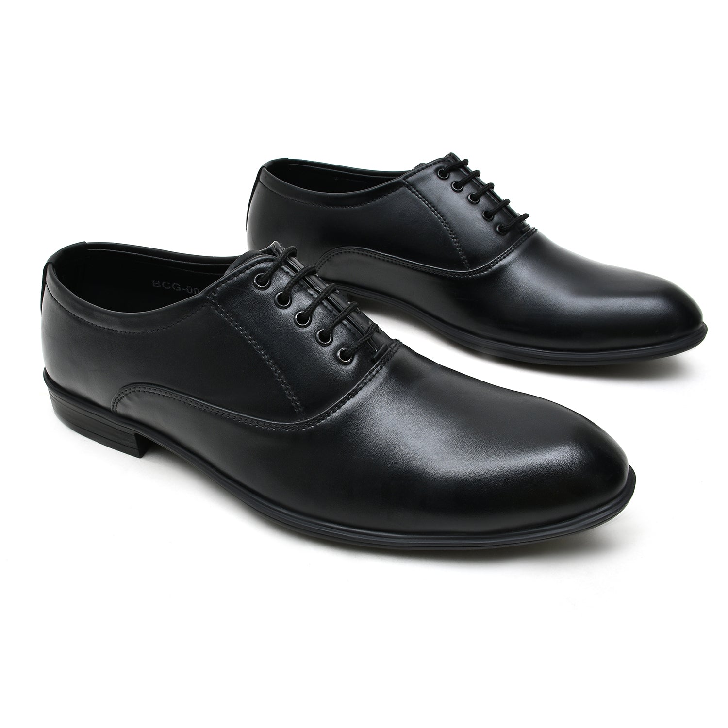 LEATHER SHOES - BCG0001 BLACK