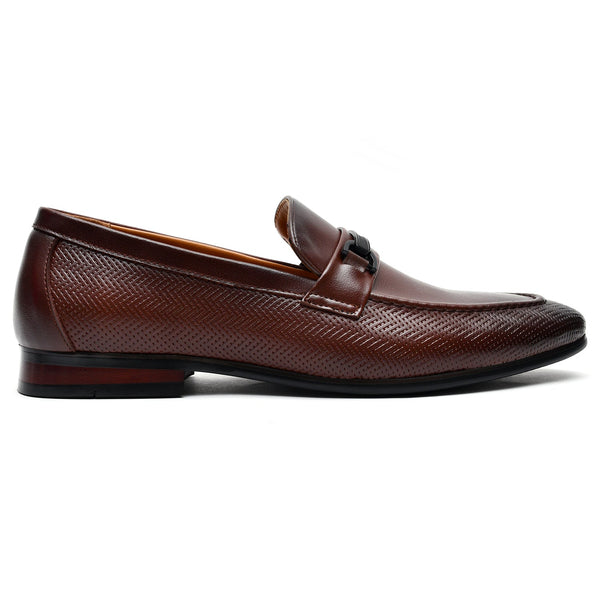 LEATHER SHOES - BK7378-10 BROWN
