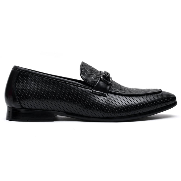 LEATHER SHOES - BK7378-5 BLACK