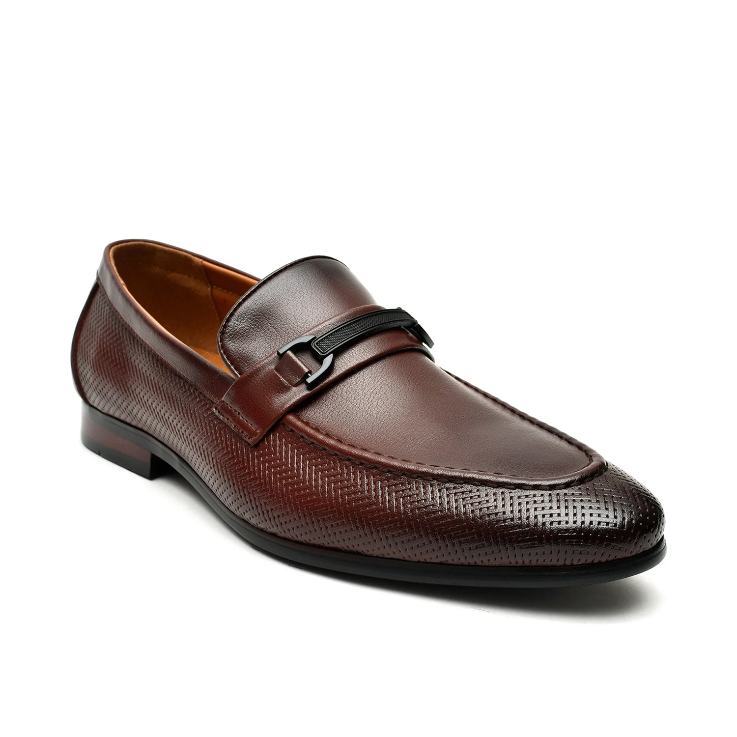 LEATHER SHOES - BK7378-10 BROWN