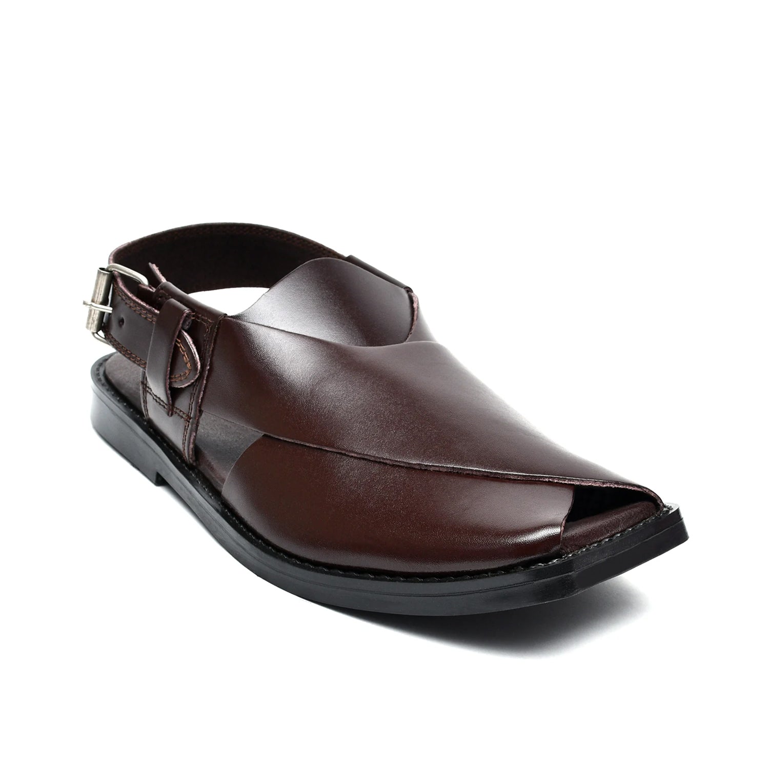 LEATHER PESHAWARI CHAPPAL - CD-08 BROWN