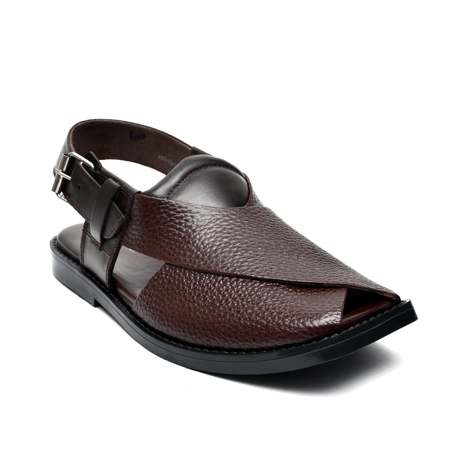 LEATHER PESHAWARI CHAPPAL - CD-10 BROWN