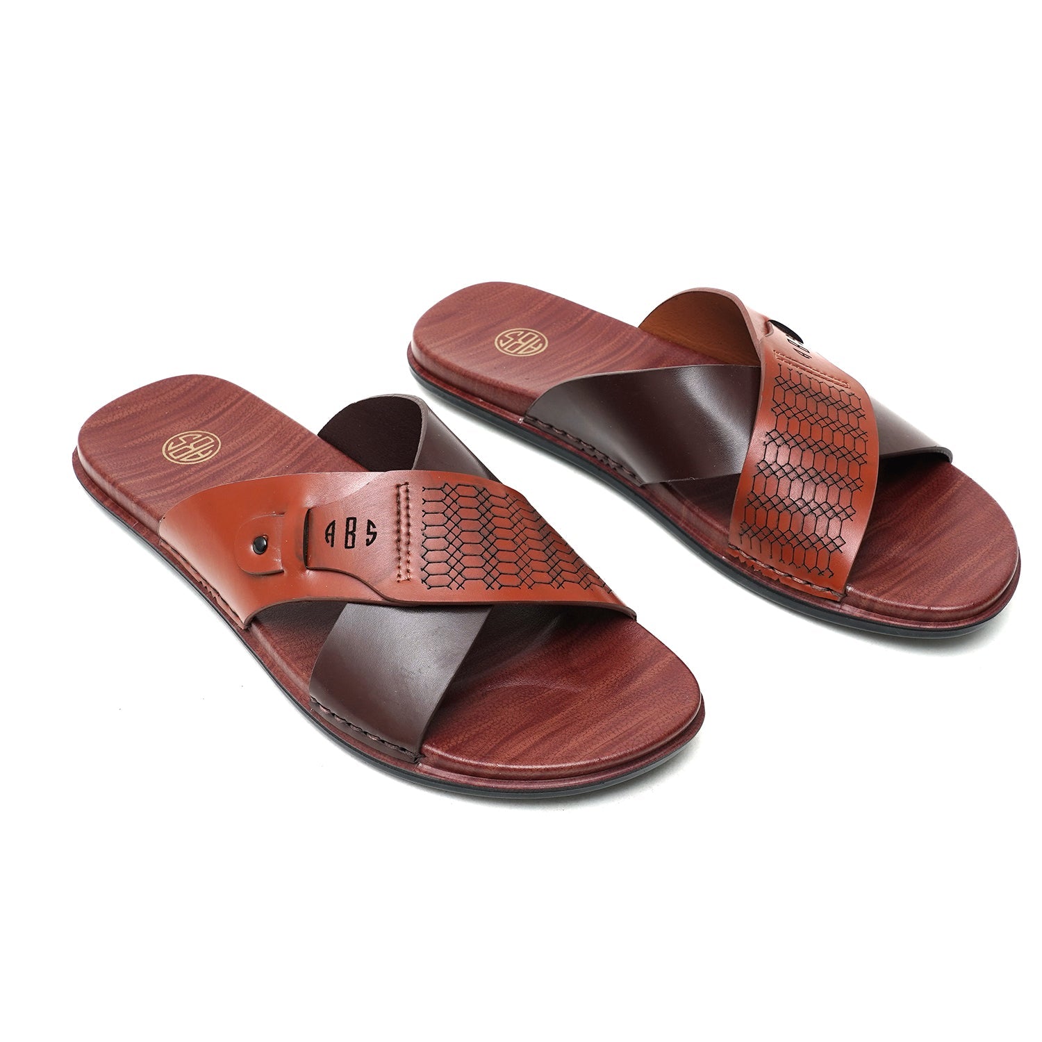 LEATHER SLIPPER - CHM-015 BROWN