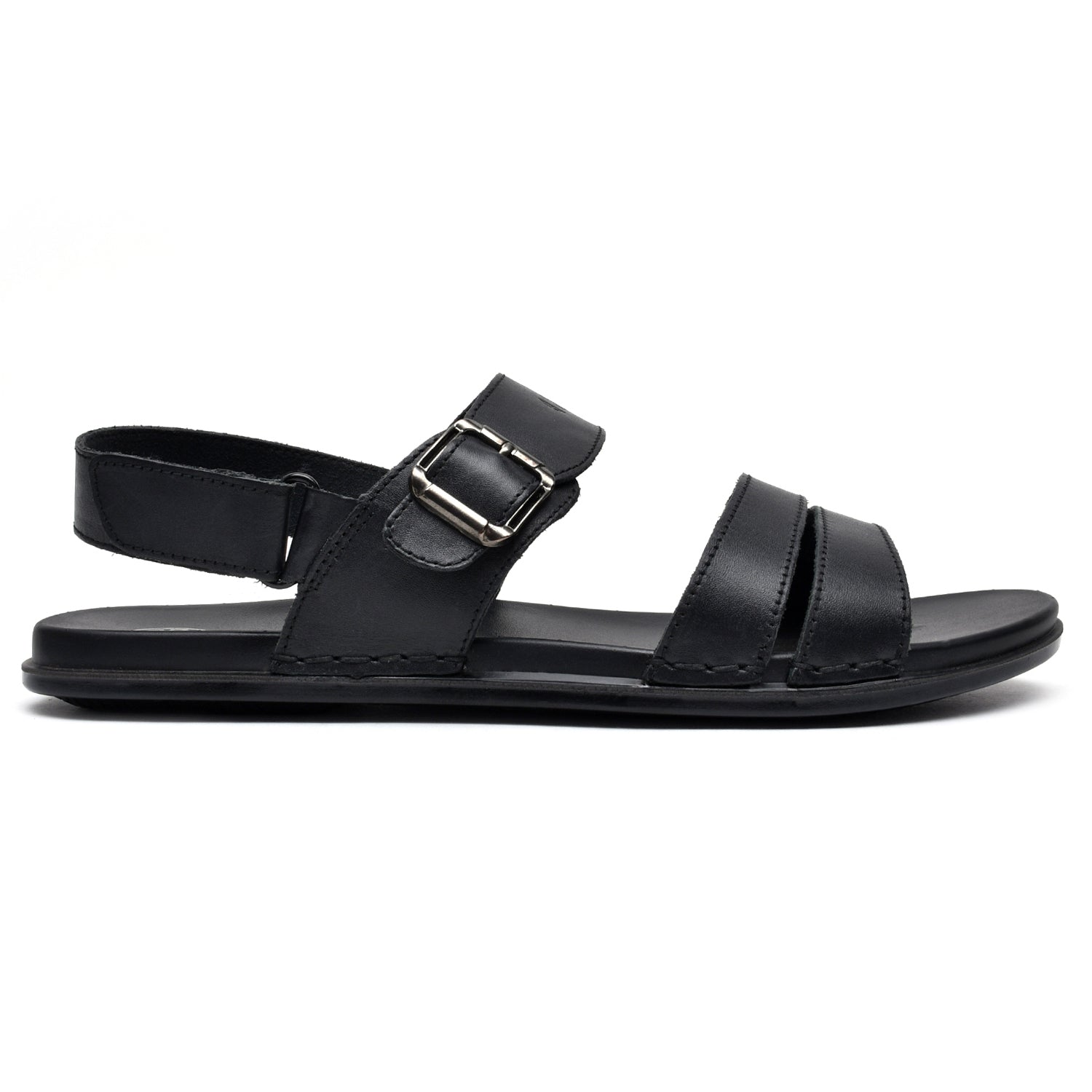 LEATHER SANDAL - CHM-102 BLACK