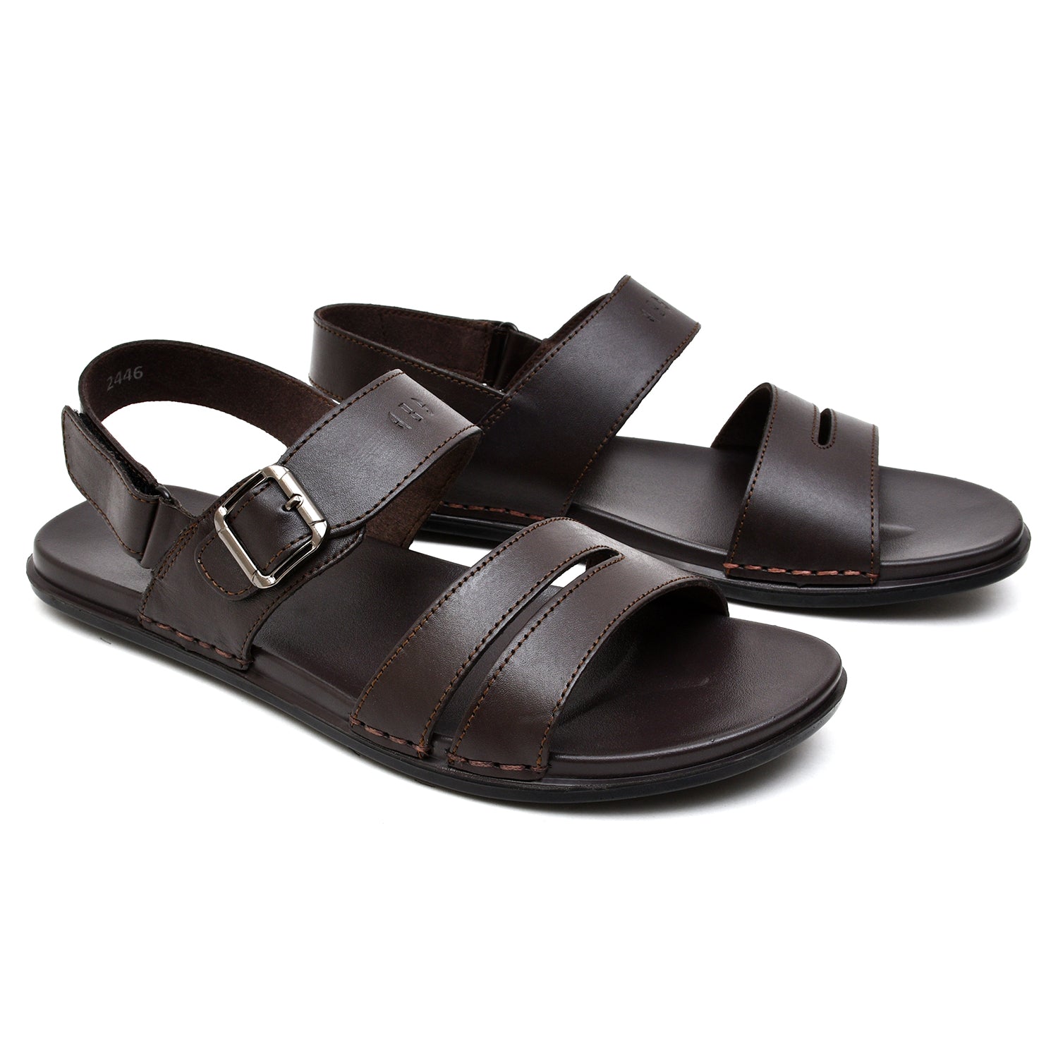 LEATHER SANDAL - CHM-102 BROWN