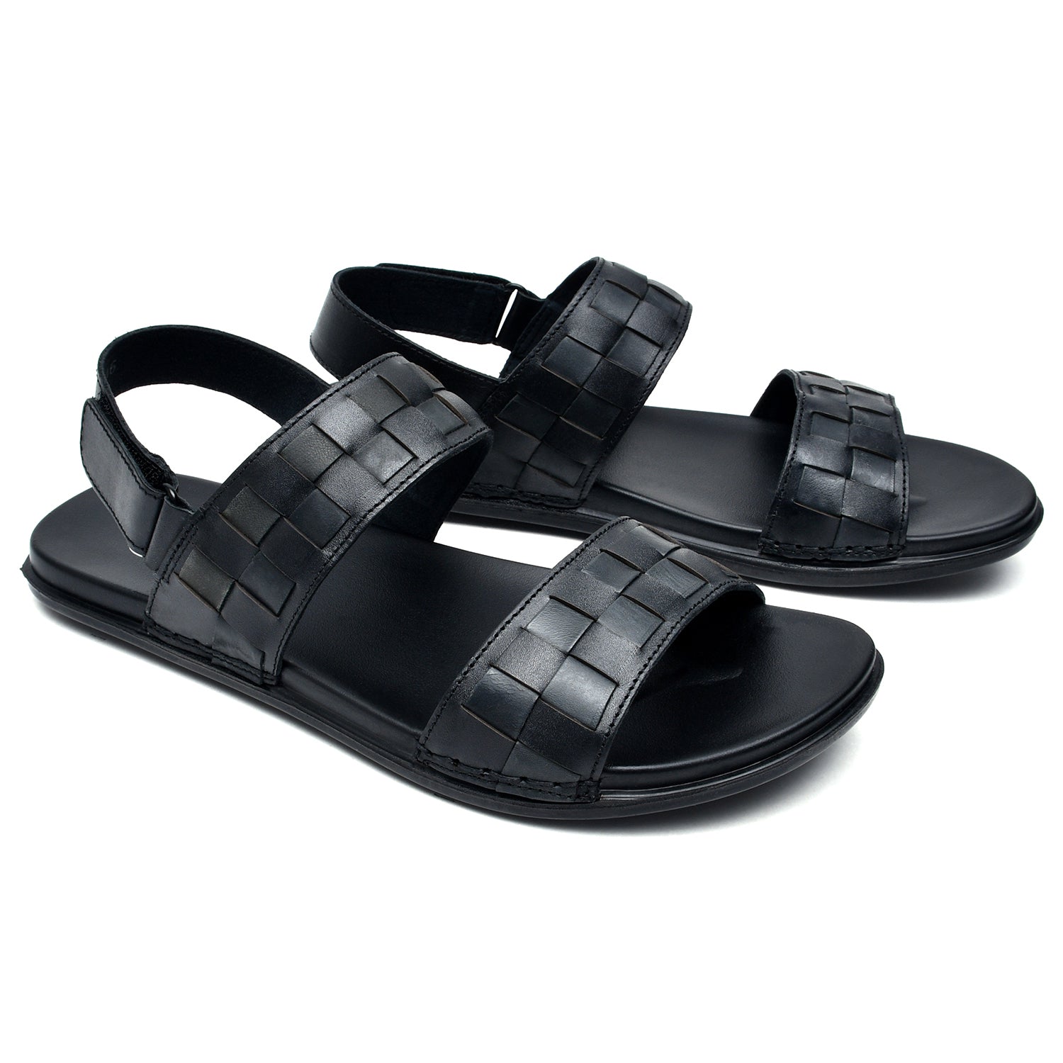 LEATHER SANDAL - CHM-103 BLACK