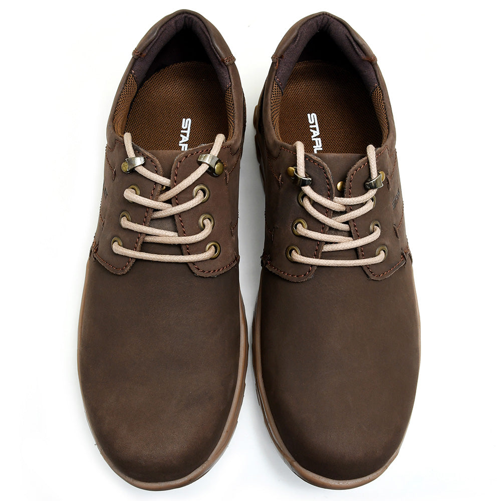 LEATHER SHOES - JASPER-002 BROWN