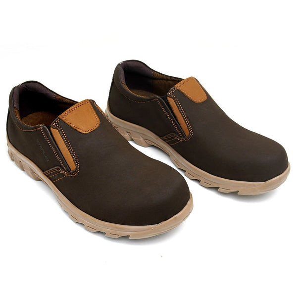 LEATHER SHOES - JASPER-001 BROWN
