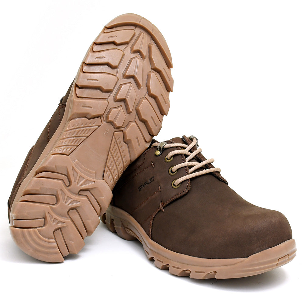 LEATHER SHOES - JASPER-002 BROWN