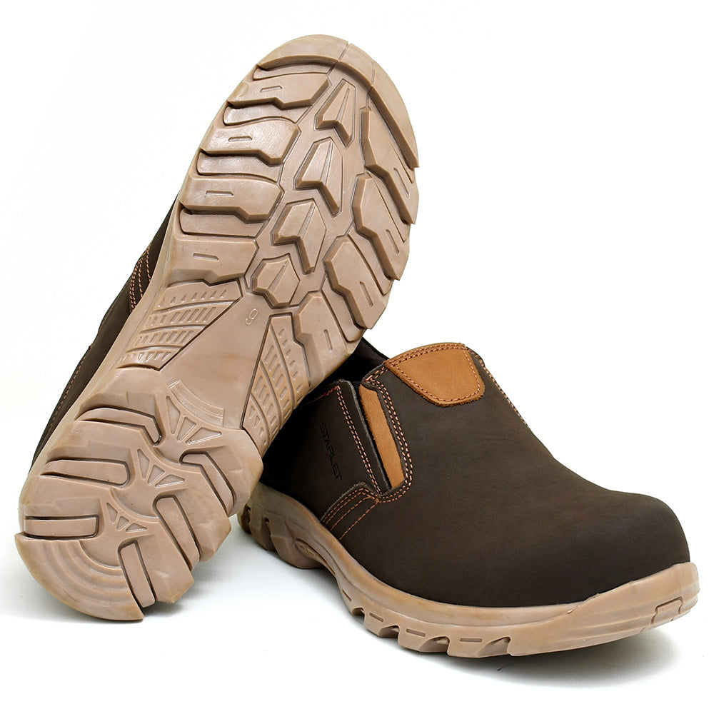 LEATHER SHOES - JASPER-001 BROWN