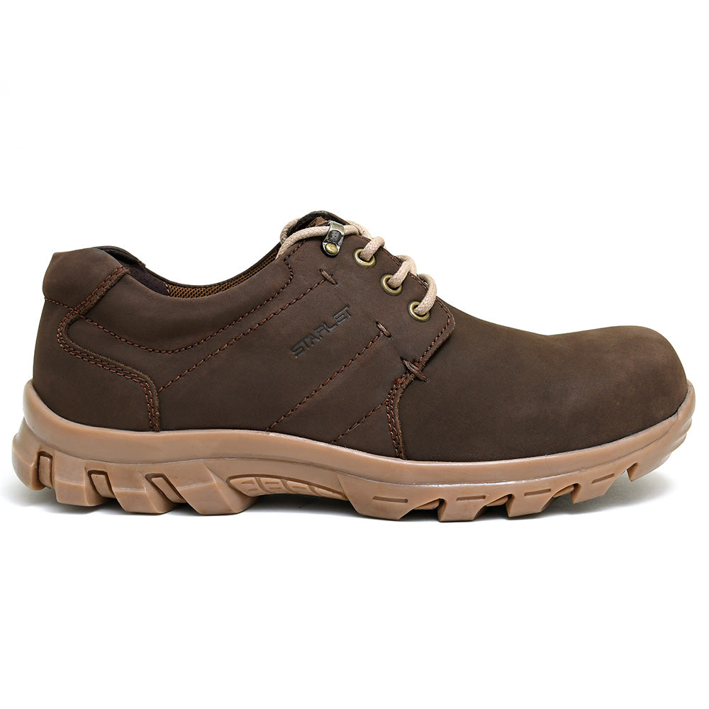 LEATHER SHOES - JASPER-002 BROWN