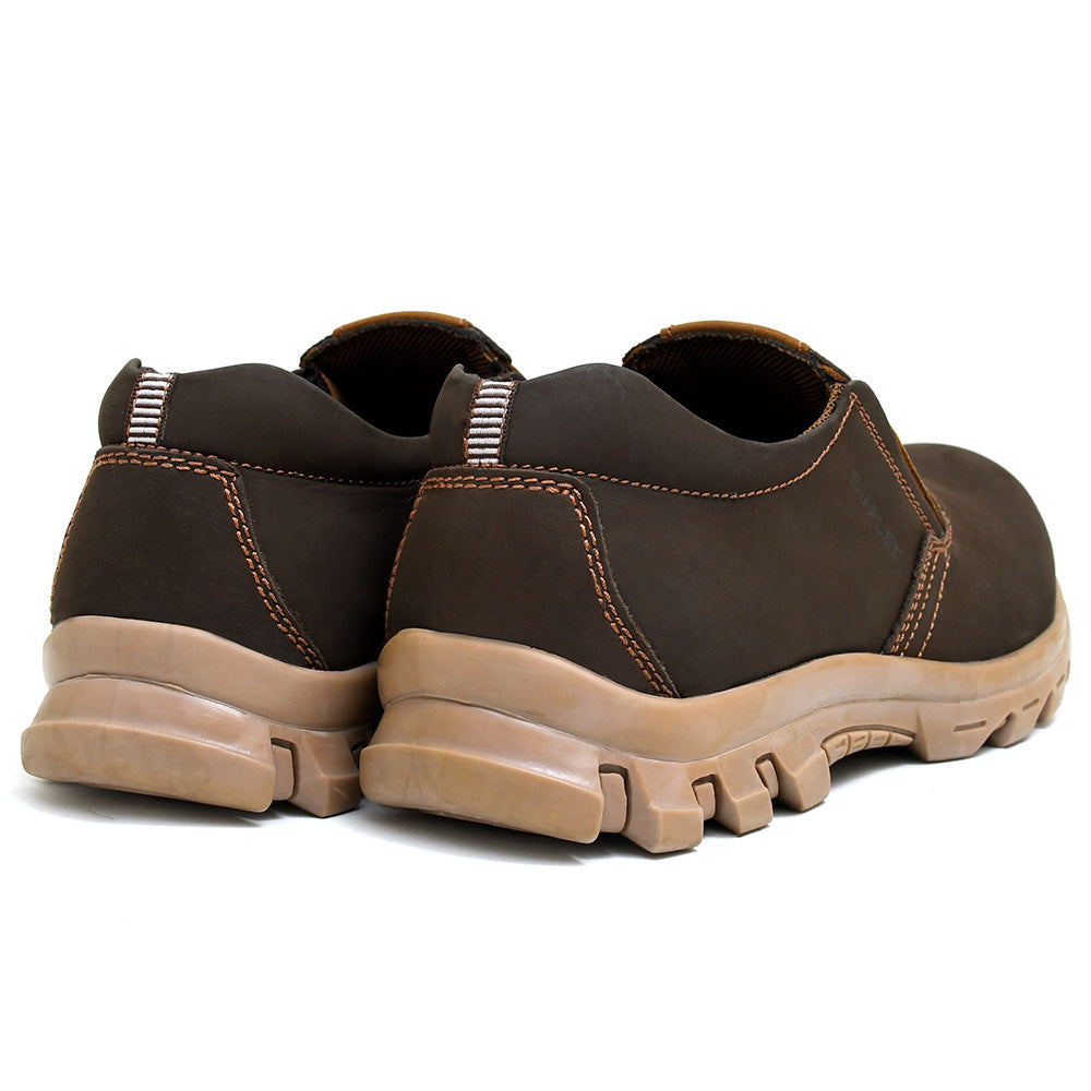 LEATHER SHOES - JASPER-001 BROWN
