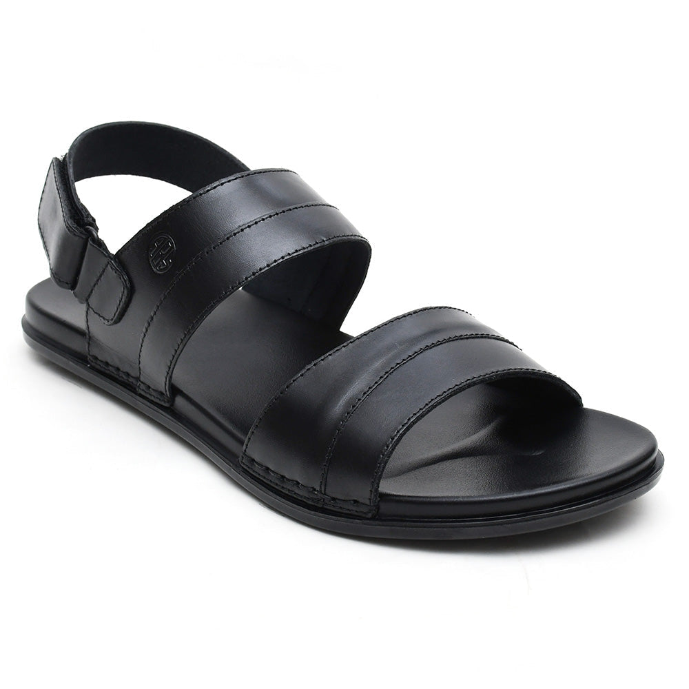 LEATHER SANDAL - CHM-101 BLACK