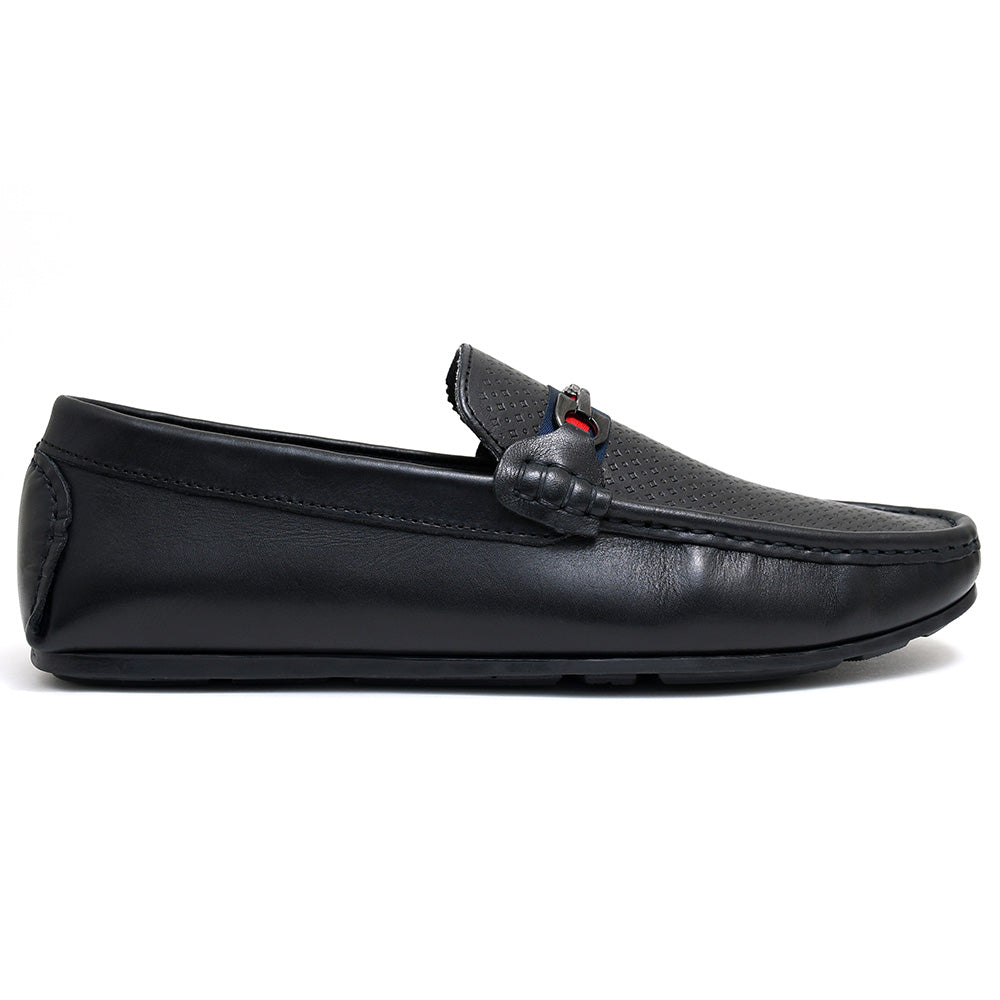 LEATHER SHOES - ROMEO-042 BLK