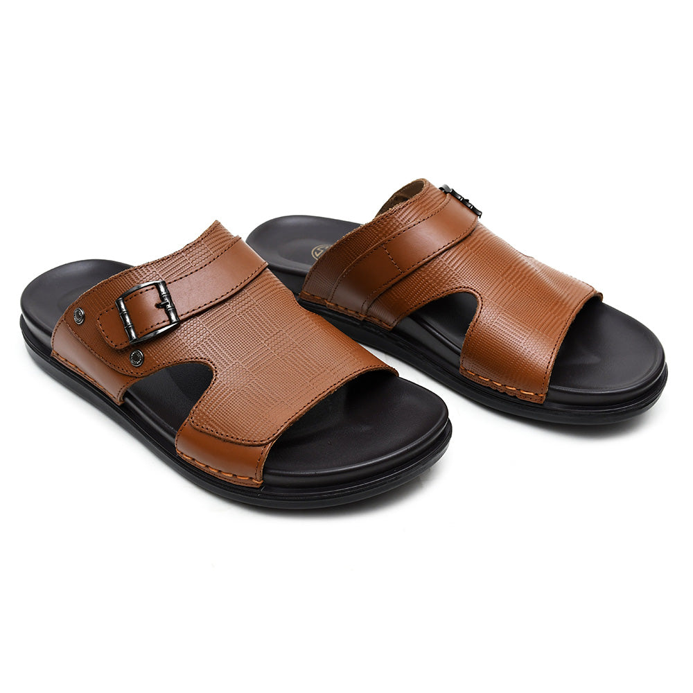 LEATHER SLIPPER - AR-007 TAN