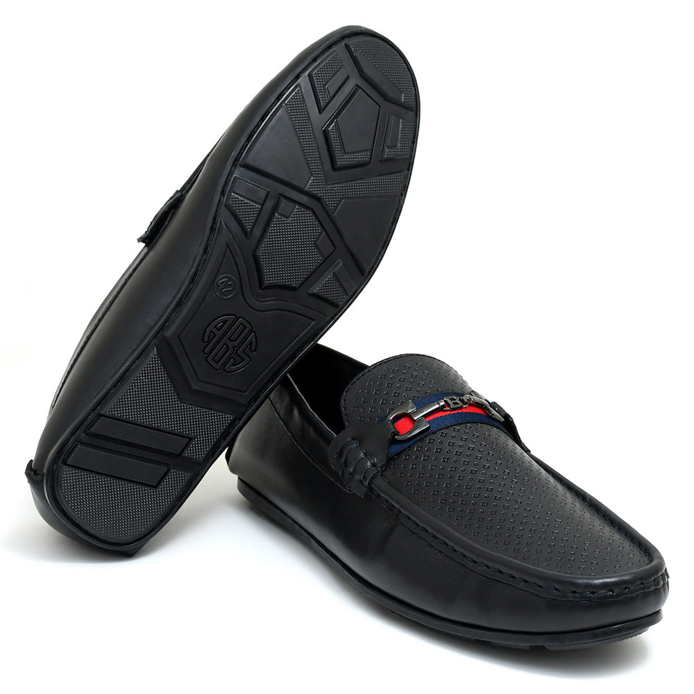 LEATHER SHOES - ROMEO-042 BLK