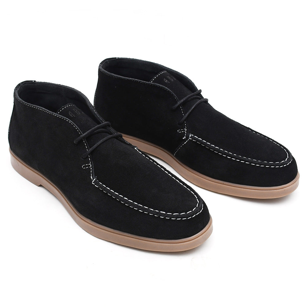 LEATHER SHOES - LBY-006 BLACK