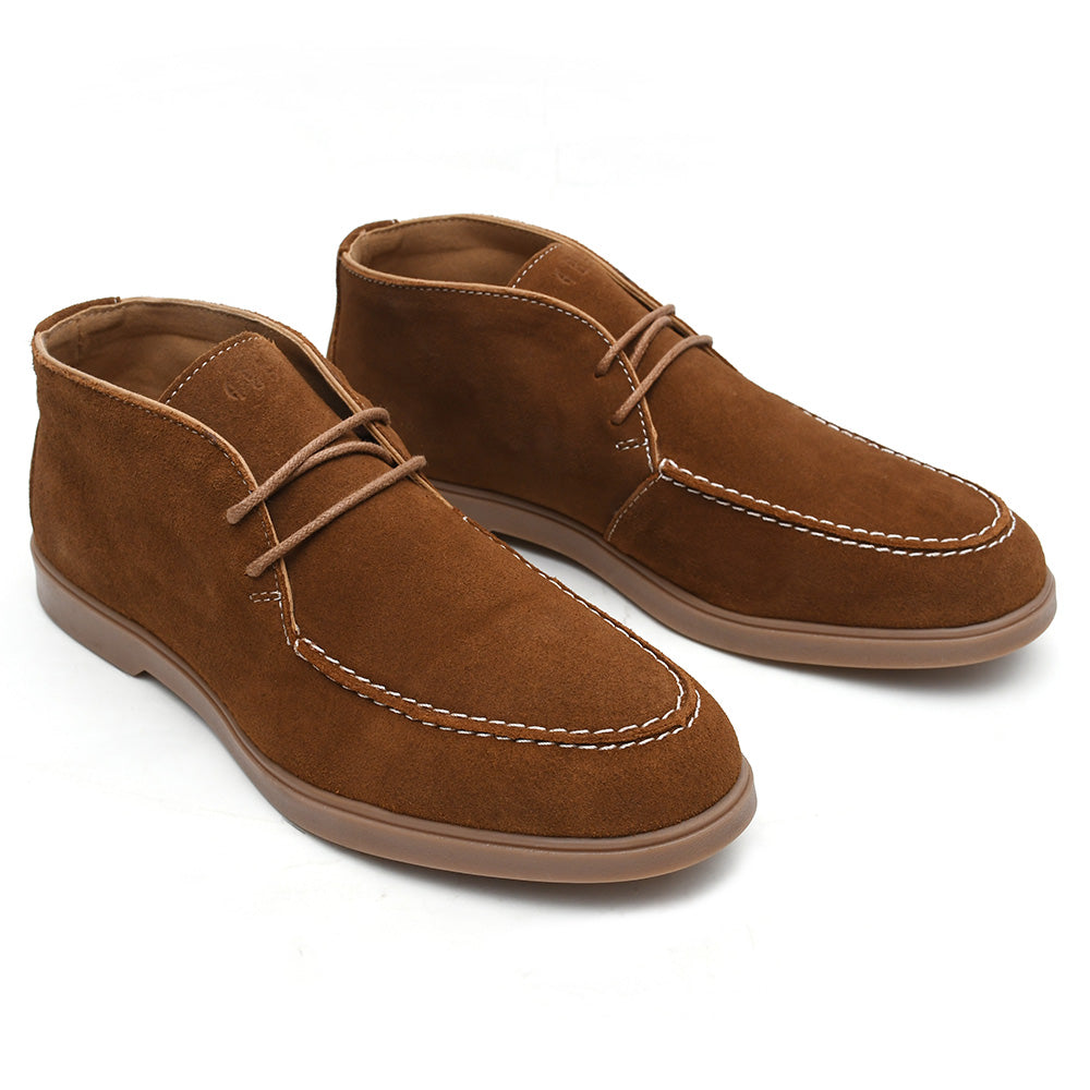 LEATHER SHOES - LBY-006 TAN