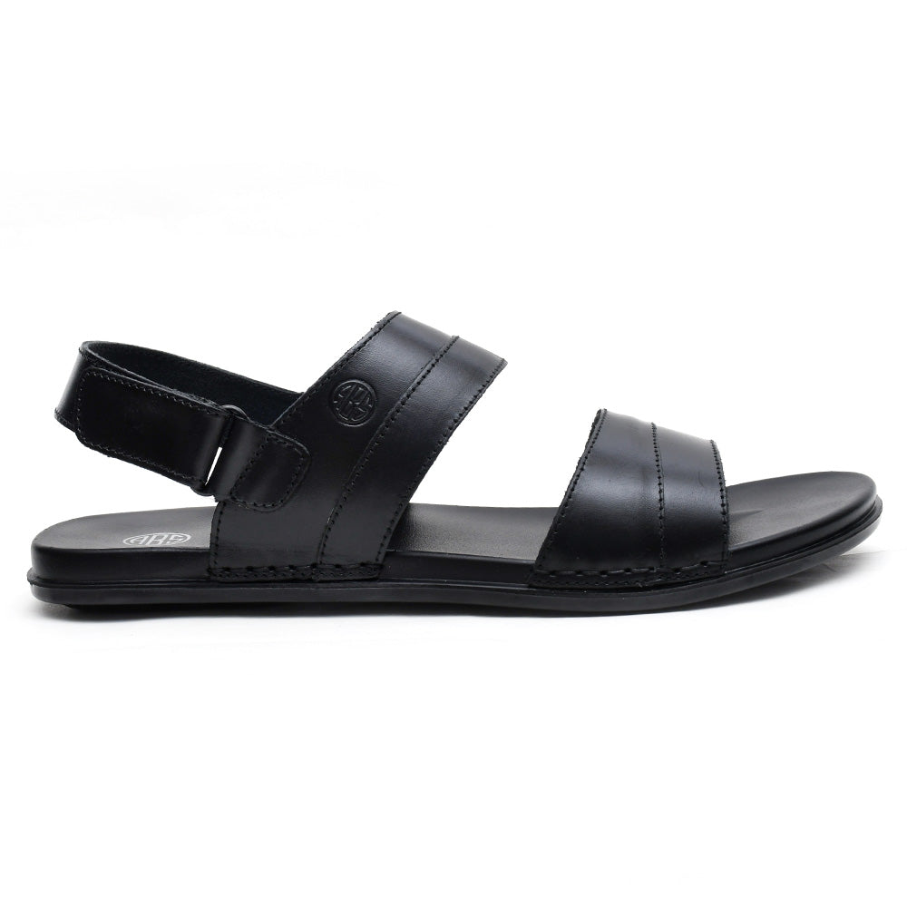 LEATHER SANDAL - CHM-101 BLACK