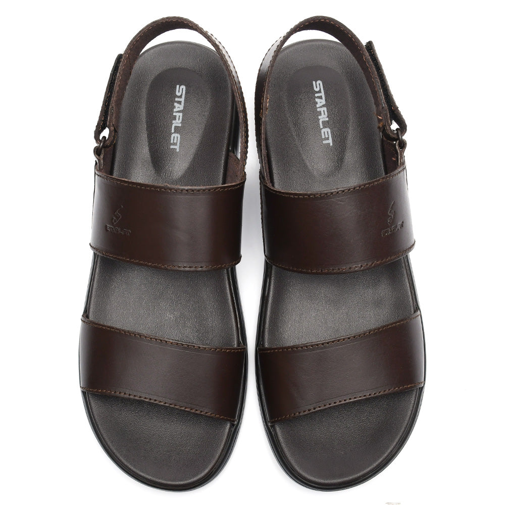 LEATHER SANDAL - VCT-101 BROWN