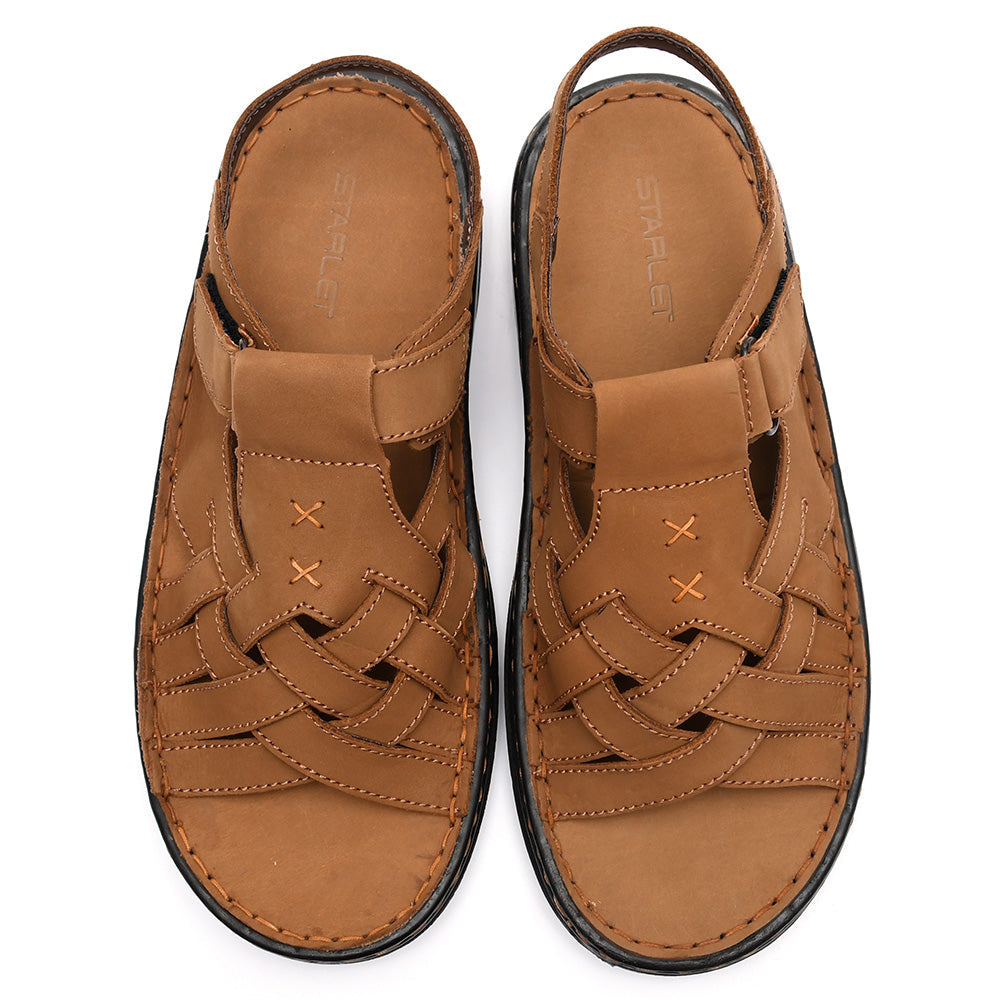 LEATHER SANDAL - 6021 TAN