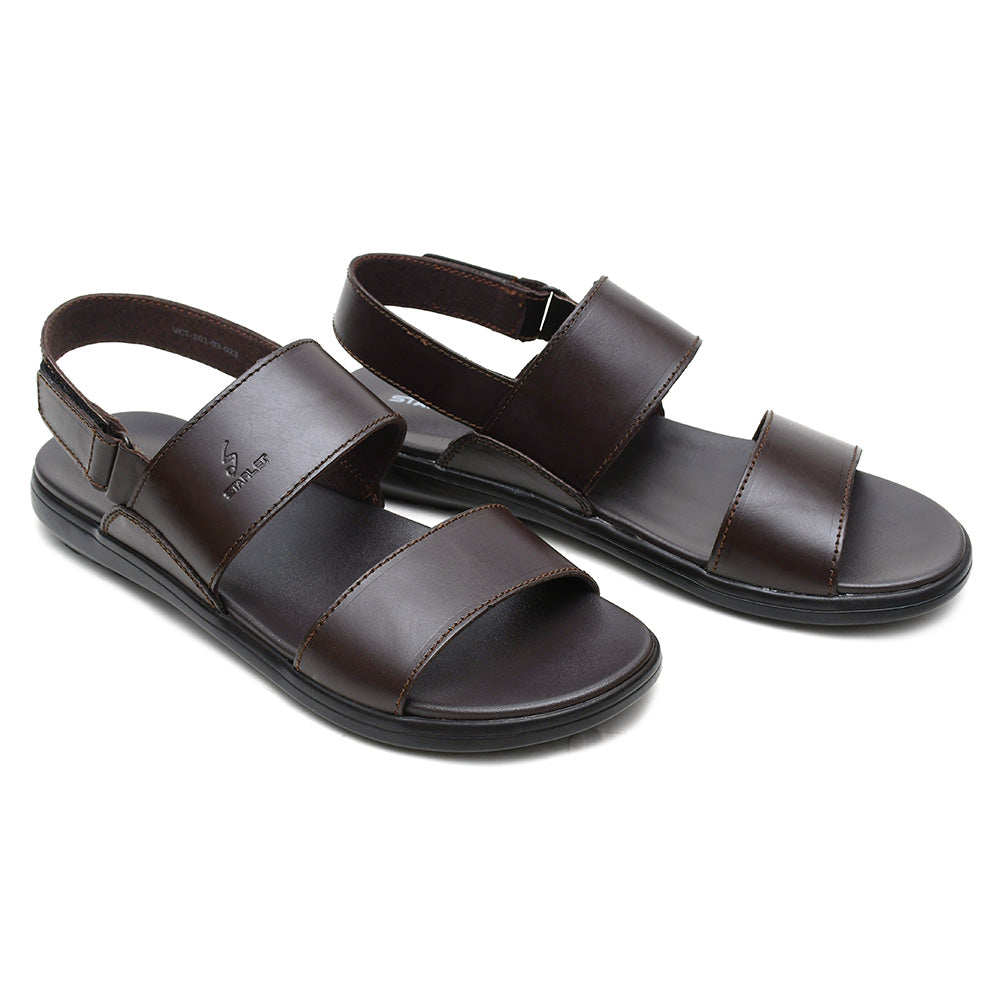 LEATHER SANDAL - VCT-101 BROWN