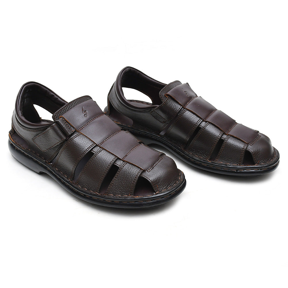 LEATHER SANDAL - 5053 BROWN