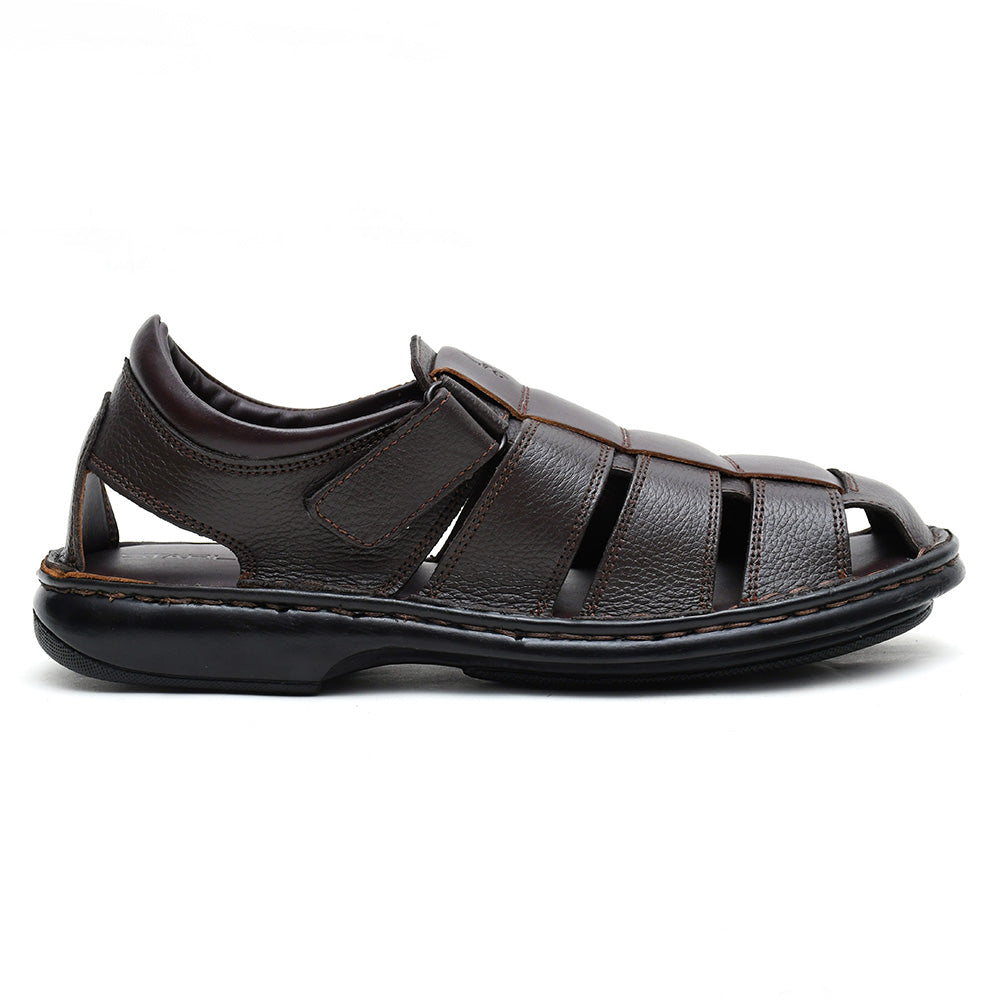 LEATHER SANDAL - 5053 BROWN