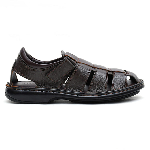 LEATHER SANDAL - 5053 BROWN