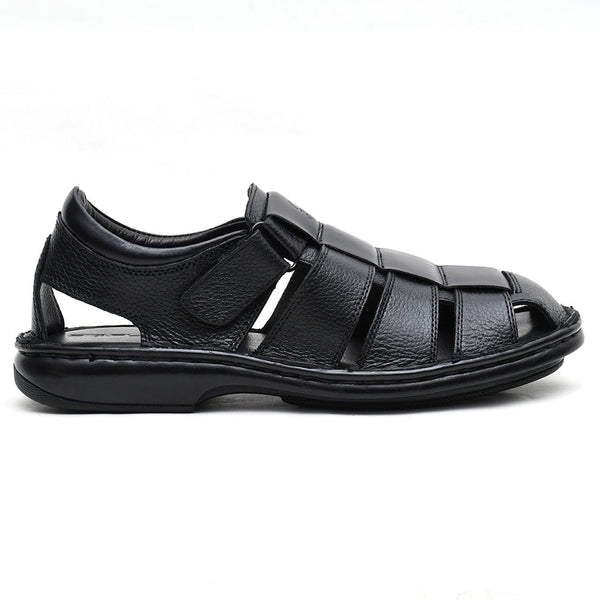 LEATHER SANDAL - 5053 BLACK