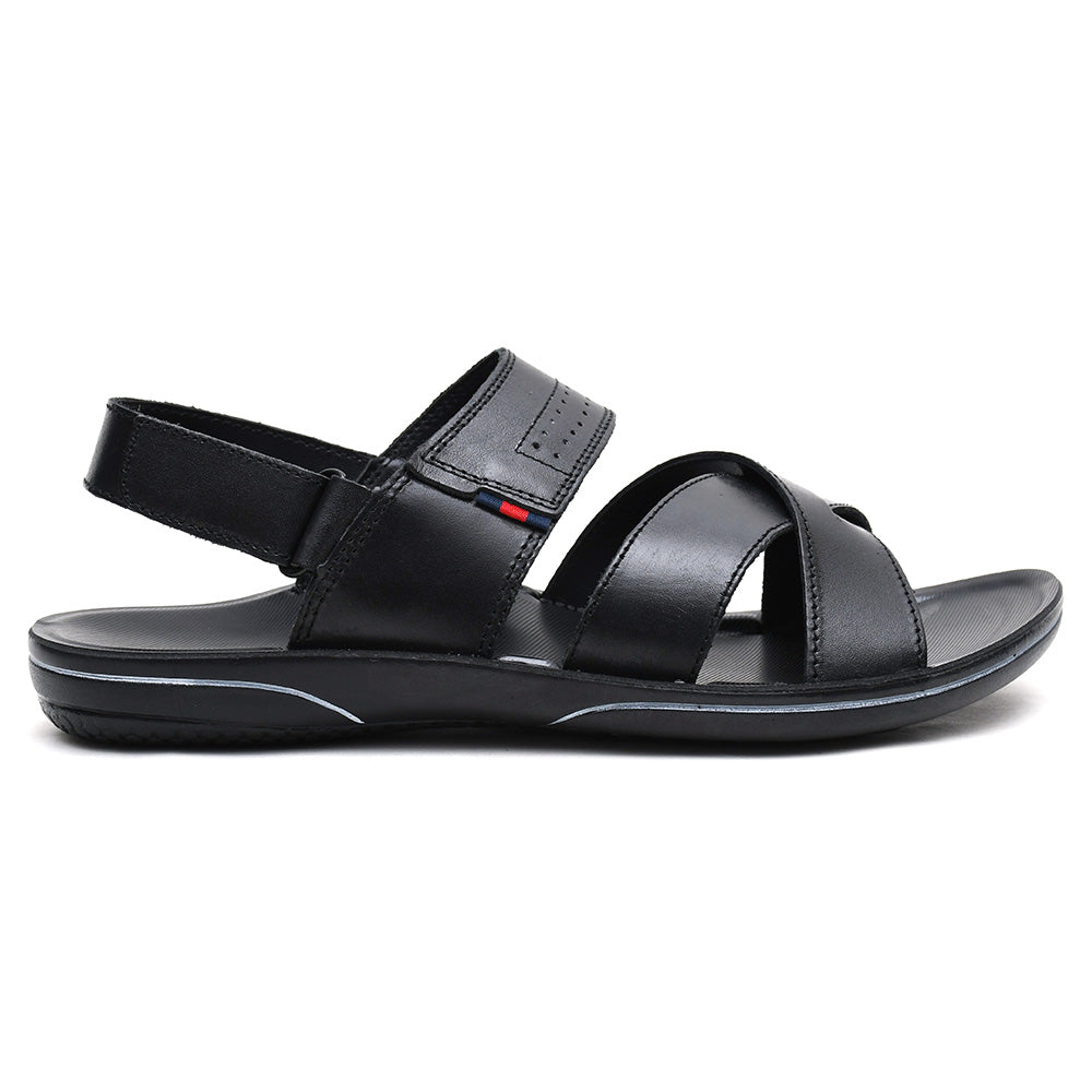 LEATHER SANDAL - GR-1422 BLACK